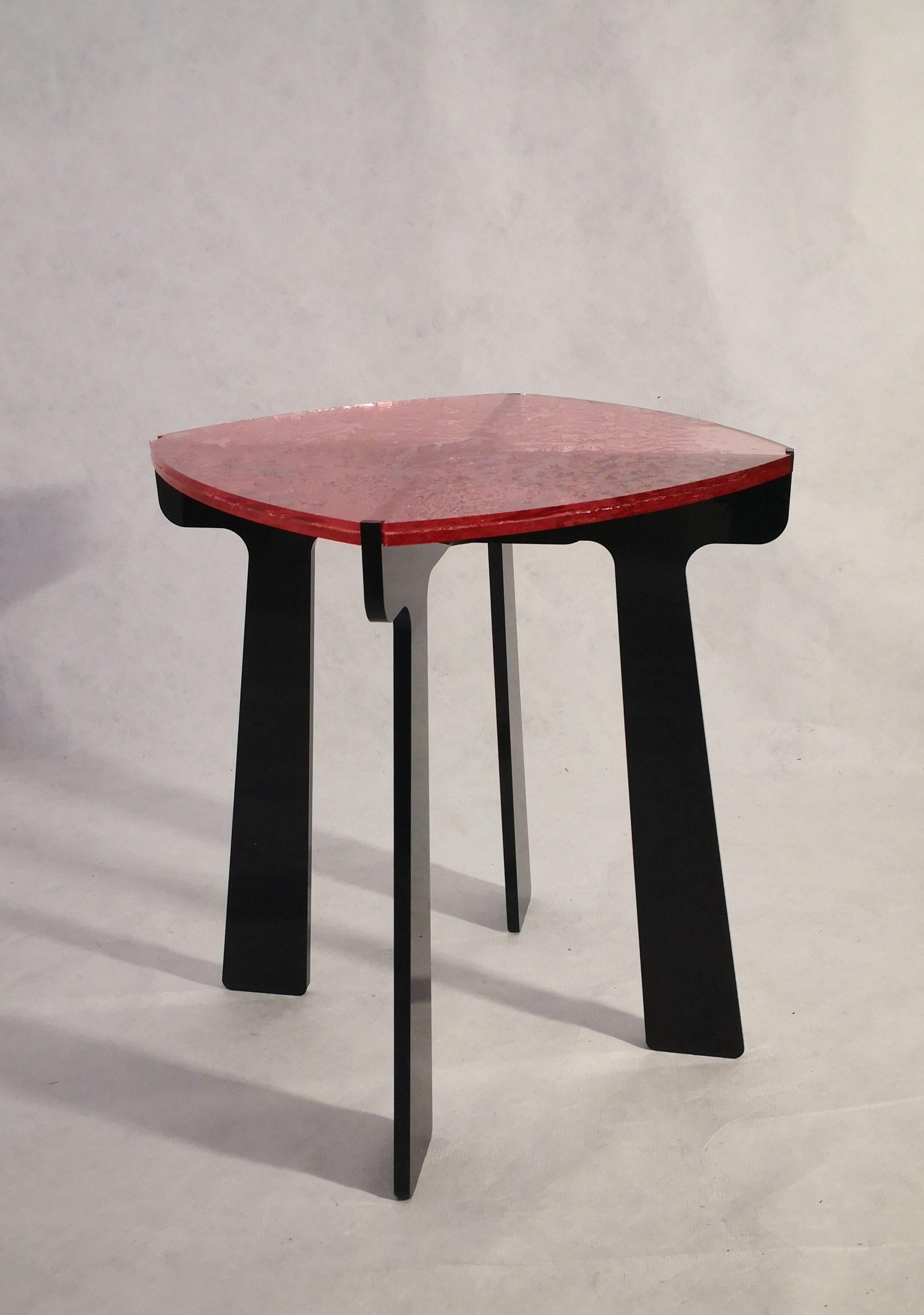 Contemporary Sketch Side Table Made of Acrylic Design Roberto Giacomucci, 2022 For Sale
