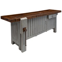 'Ski Crafting' French Antique Workbench