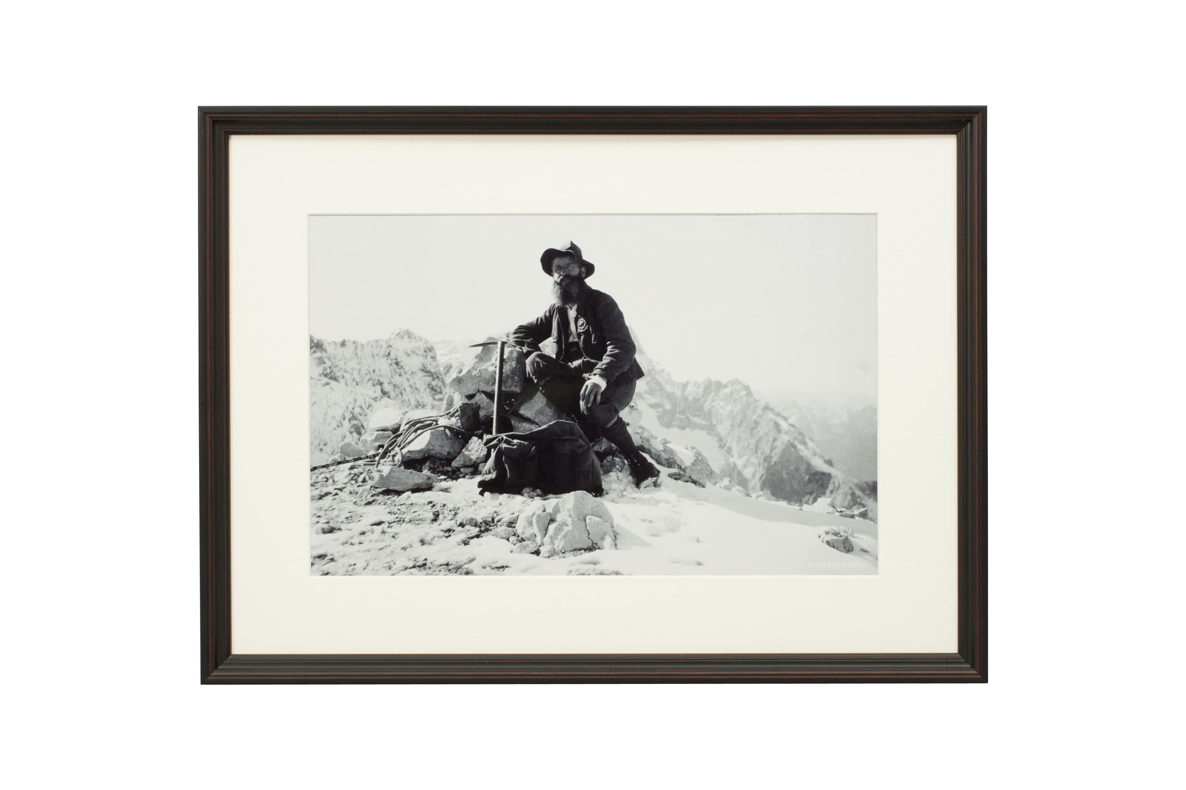 Ski Photograph, 'On the Alpspitze with Zugspitze Behind', from Original, 1930s For Sale 3