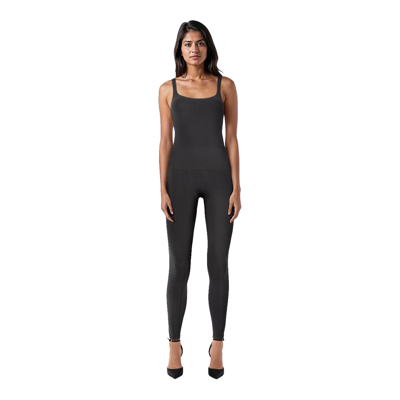 Skims Schwarz Soft Smoothing Seamless Catsuit Größe M im Angebot