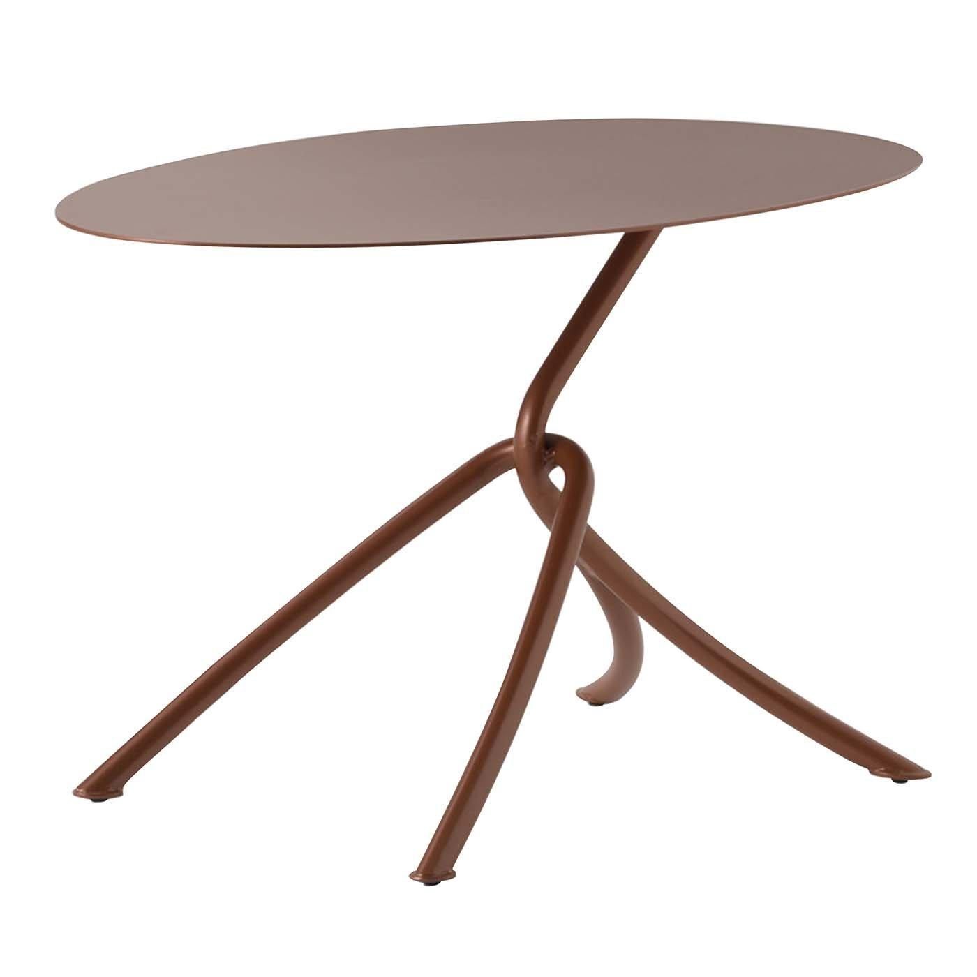 Italian Skin Bronze Coffee Table by Giacomo Cattani For Sale