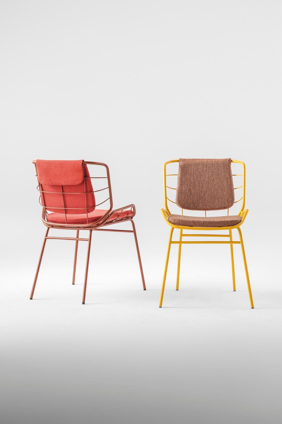 Sedia Skin, Giallo, Casa, Contract, Interno, Sedia, Made in Italy in vendita 3