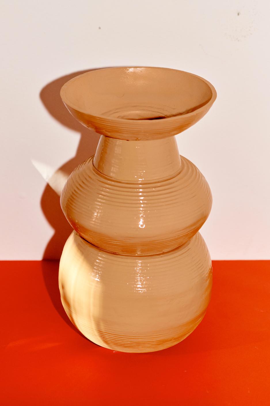 Skin Vase in Glazed Ceramic In New Condition For Sale In Firenze, IT