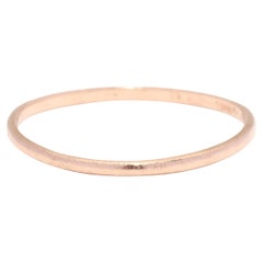 Skinny Rose Gold Band, 14K Rose Gold, Ring Size 8, Thin Stackable Band
