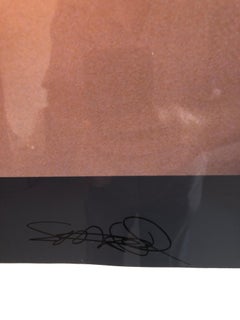 Large Vintage Color Photograph Male Dancing Figure Muse(X) Photo Print Signed