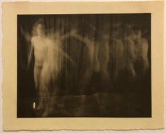 Vintage Photograph Male Nude Platinum Print Photo 'Ring Around the Rosie'