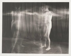 Vintage Photograph Male Nude Platinum Print Photo 'Ring Around the Rosie'