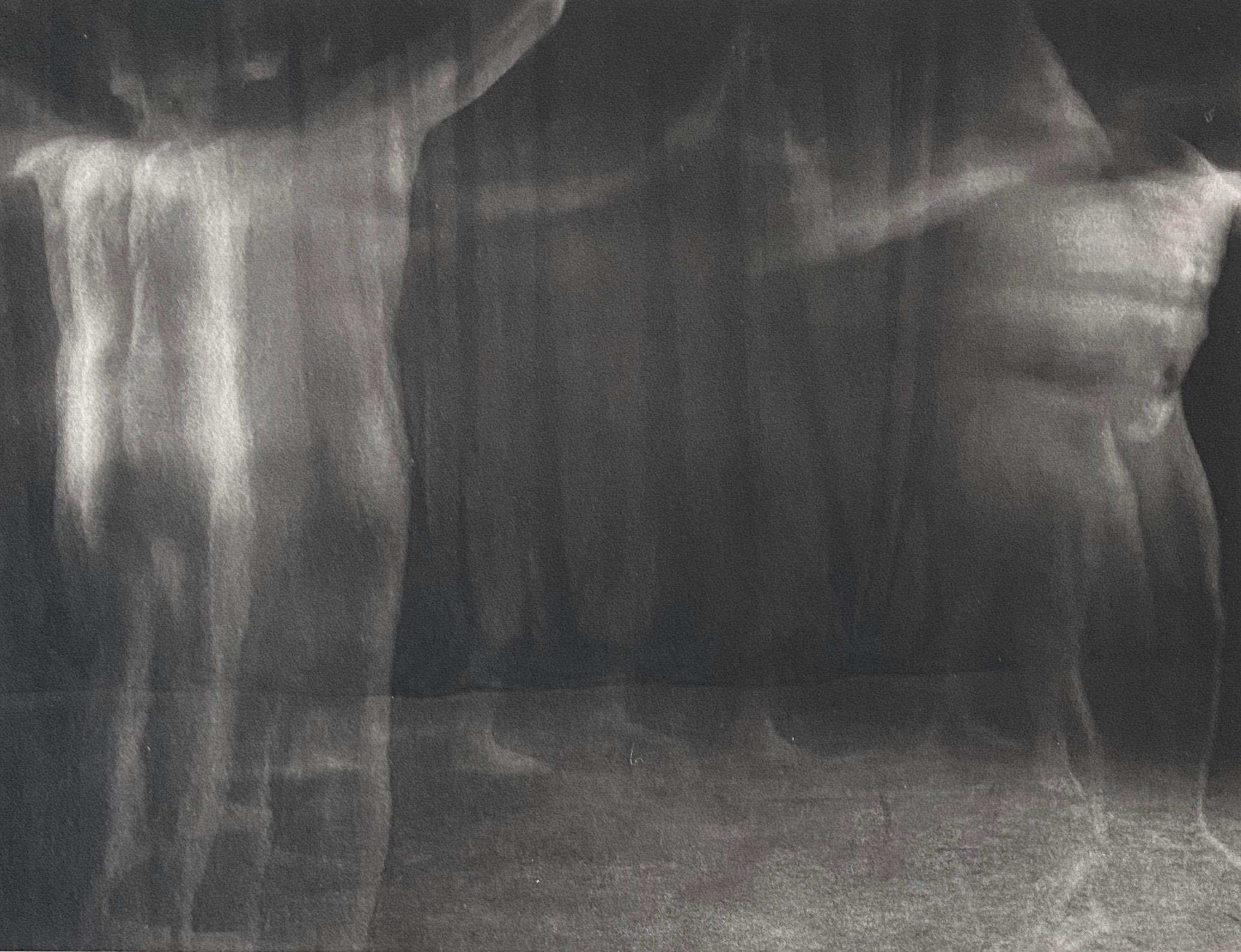 Black and White Photograph Skip Arnold - Photographie vintage d'homme nu en platine imprimé 'Ring Around the Rosie' 