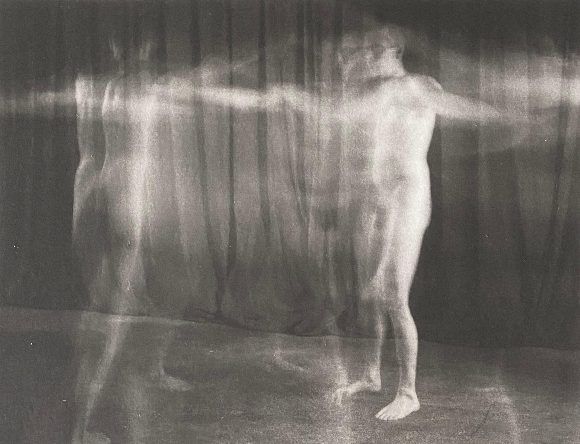 Fotografia d'epoca Nudo maschile Stampa al platino Foto 'Ring Around the Rosie'