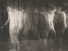 Vintage Photograph Male Nude Platinum Print Photo 'Ring Around the Rosie'