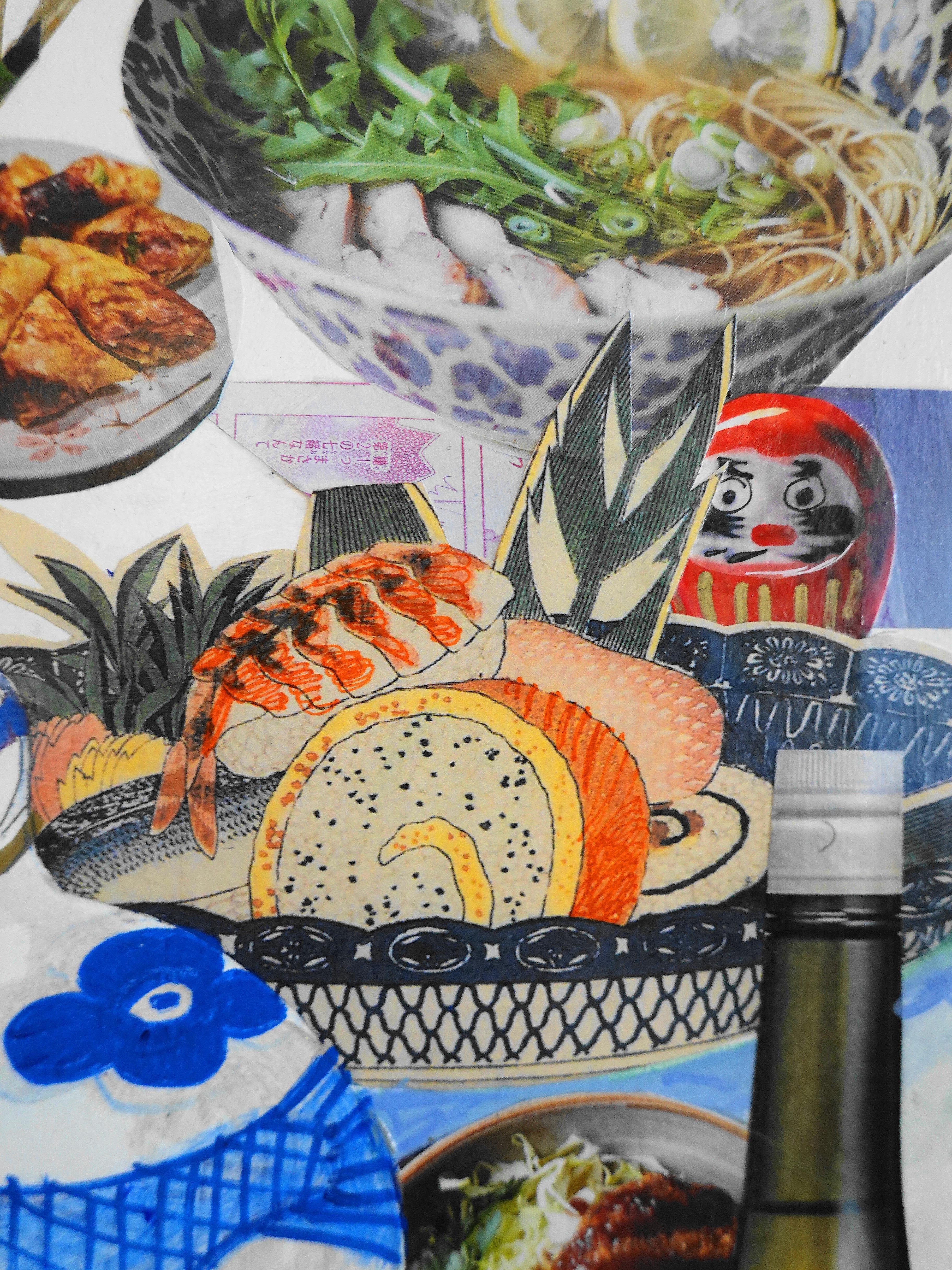 Love Garden Party (Picnic #1), '  di Skip Hill, Tecnica mista su pergamena, 2019 in vendita 2