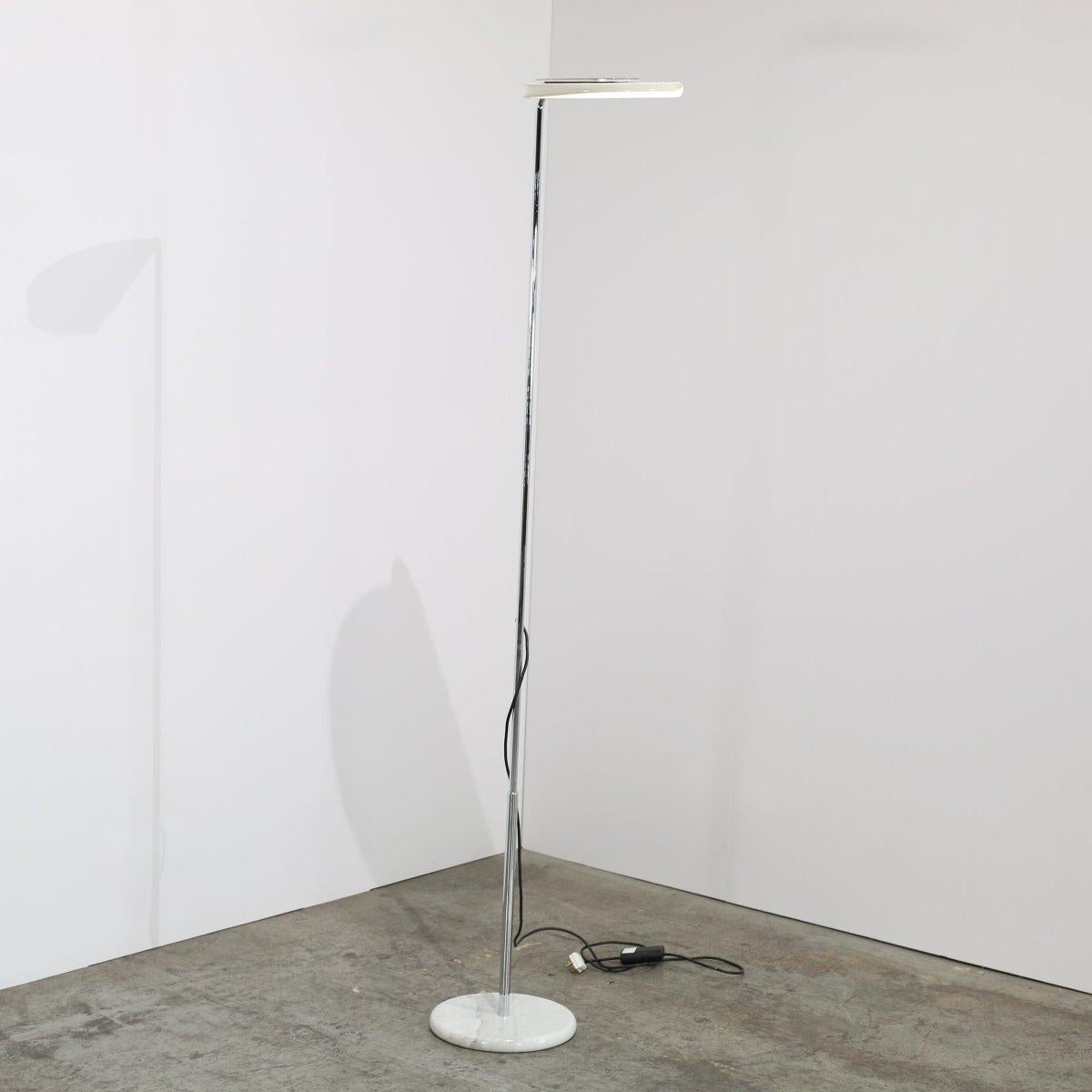 Skipper and Pollux 1970s Mezzaluna Floor Lamp by Bruno Gecchelin In Good Condition For Sale In Basildon, London