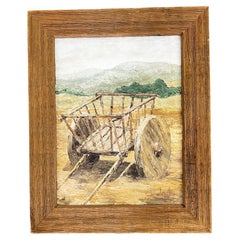 Skipper Whitaker Painting Western Impressionism Mexican Ox Cart