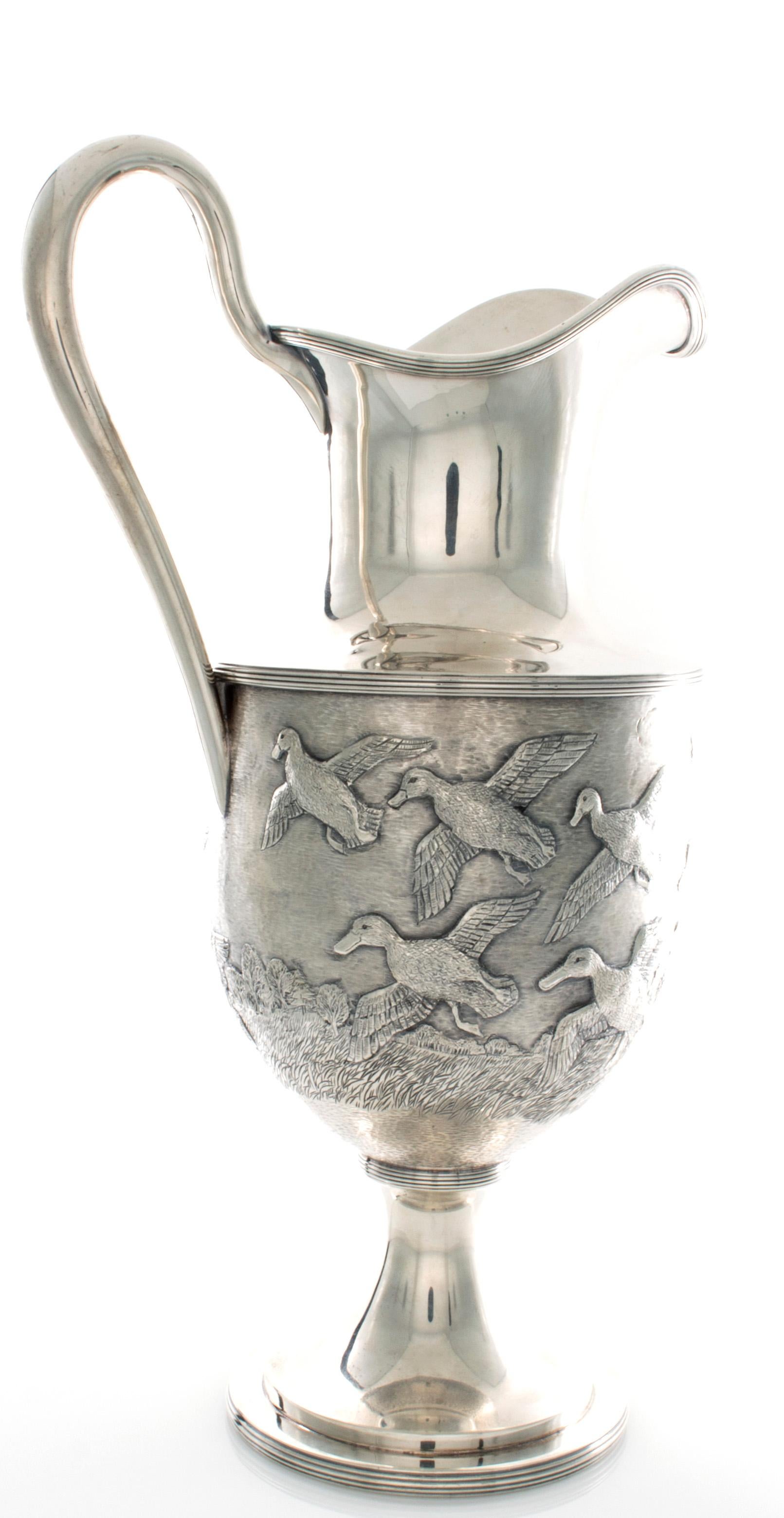S.Kirk and Sons Handcrafted Sterling Pitcher or Ewer Very Rare (Art déco)