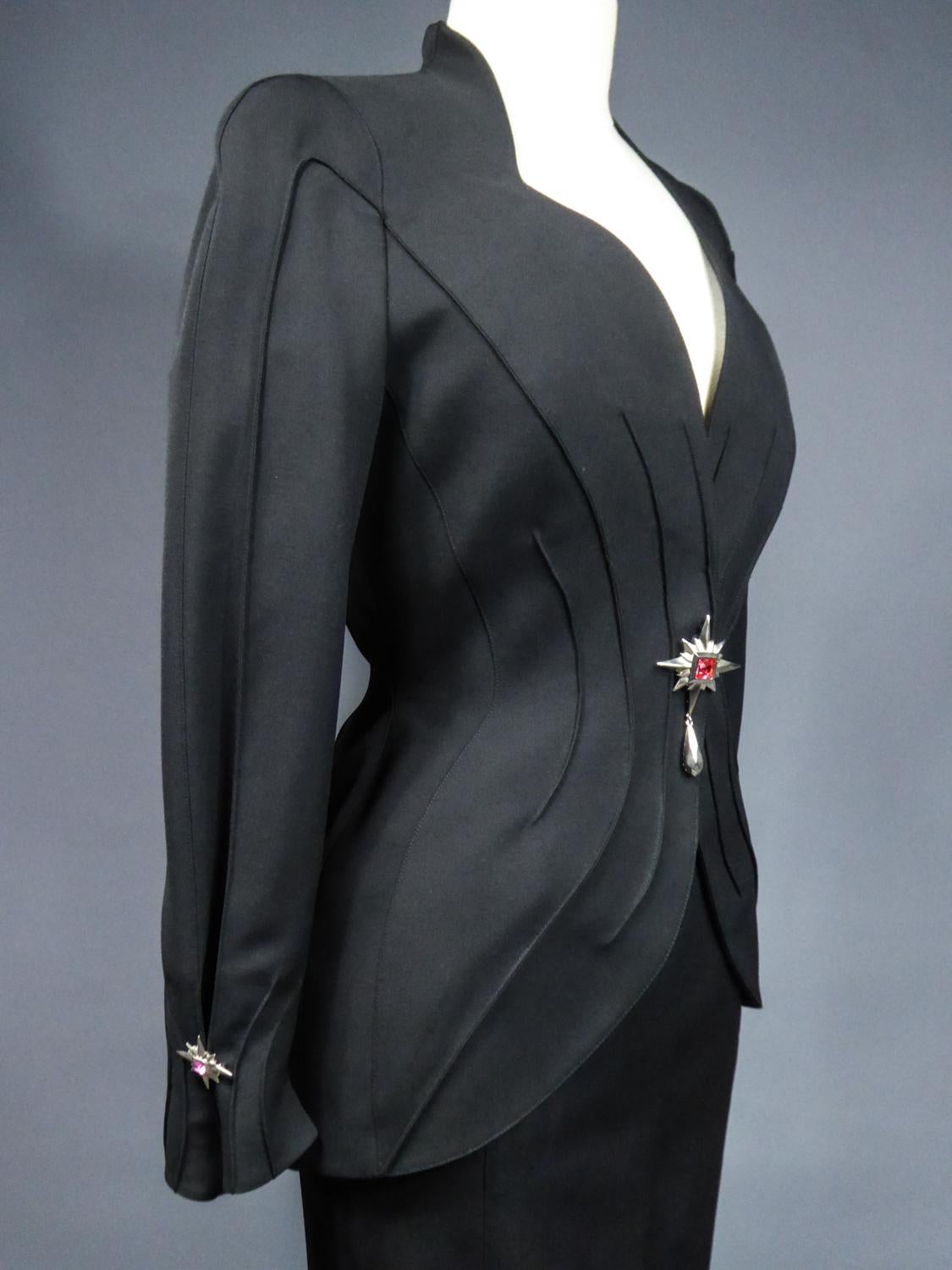Skirt and Jacket Bar Set by Thierry Mugler Circa 1995 4