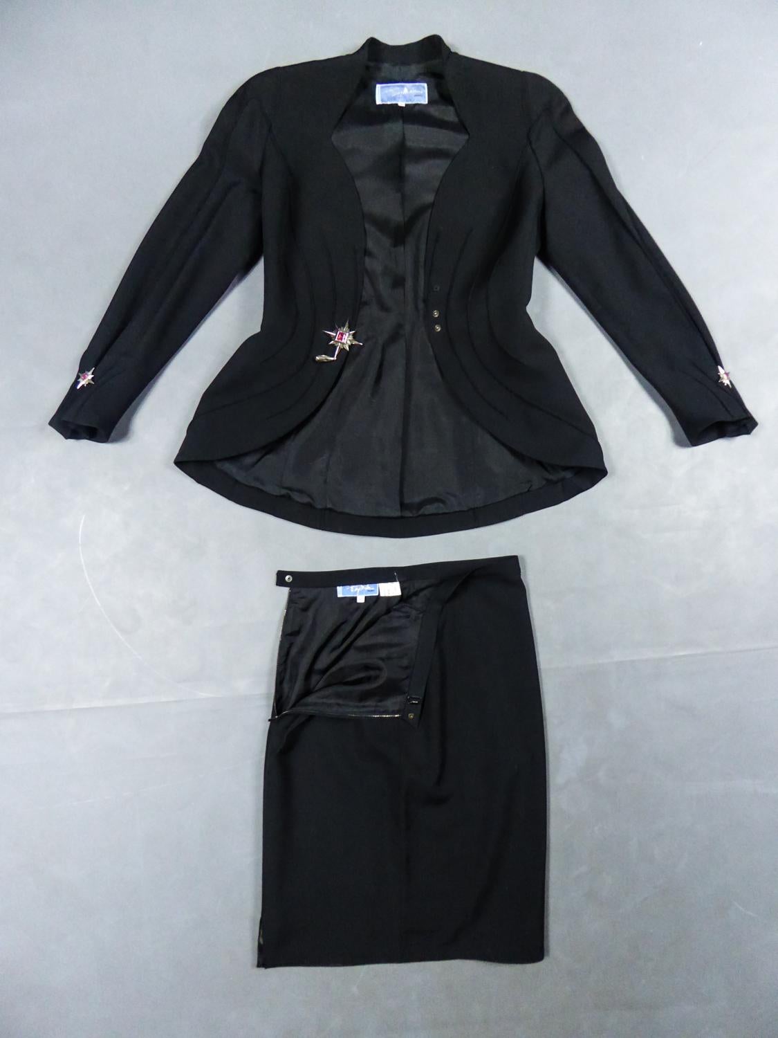 Skirt and Jacket Bar Set by Thierry Mugler Circa 1995 8