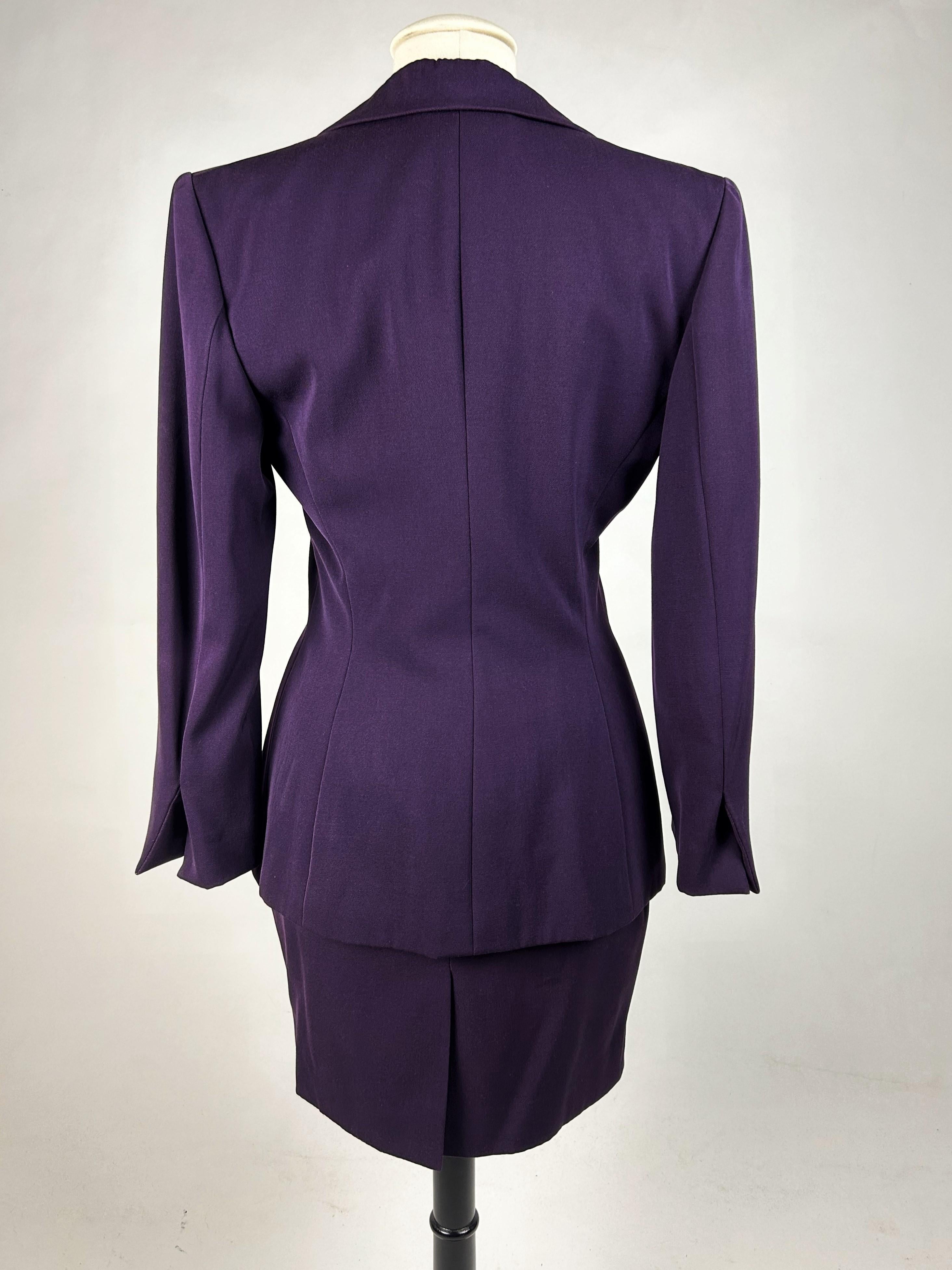 Skirt suit by Gianfranco Ferré for Christian Dior Haute Couture Circa 1995 For Sale 5