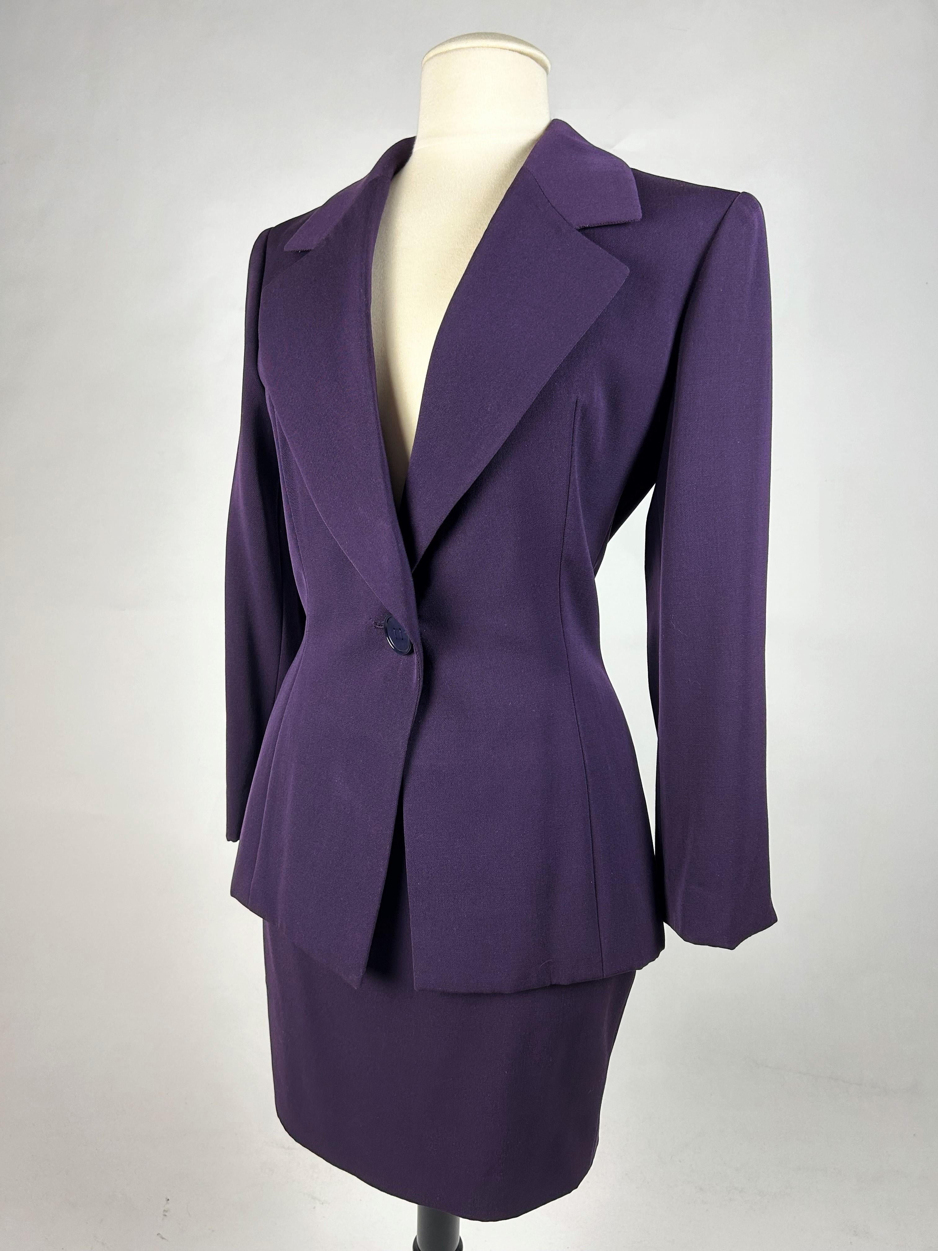 Skirt suit by Gianfranco Ferré for Christian Dior Haute Couture Circa 1995 For Sale 6
