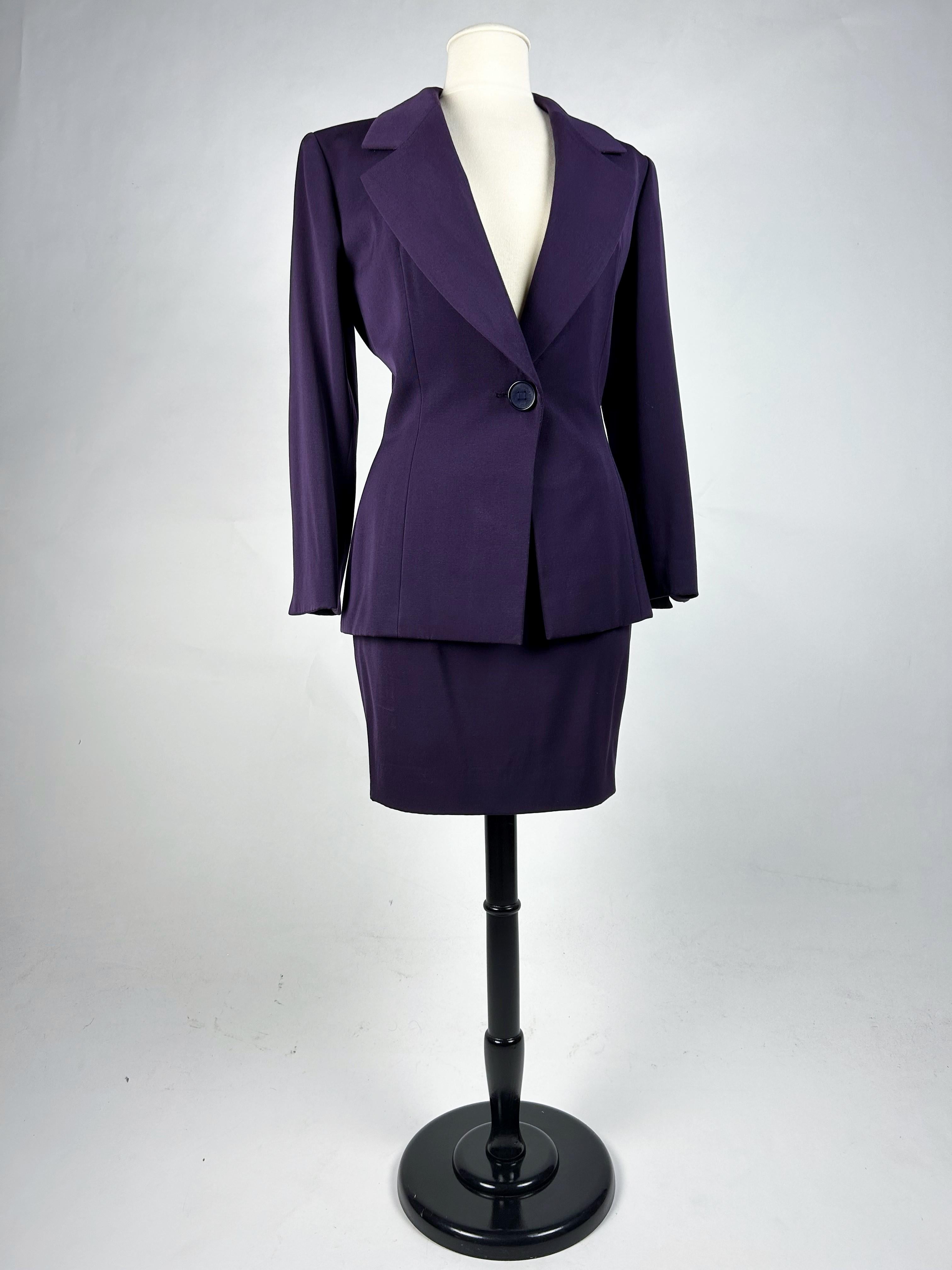Skirt suit by Gianfranco Ferré for Christian Dior Haute Couture Circa 1995 For Sale 1