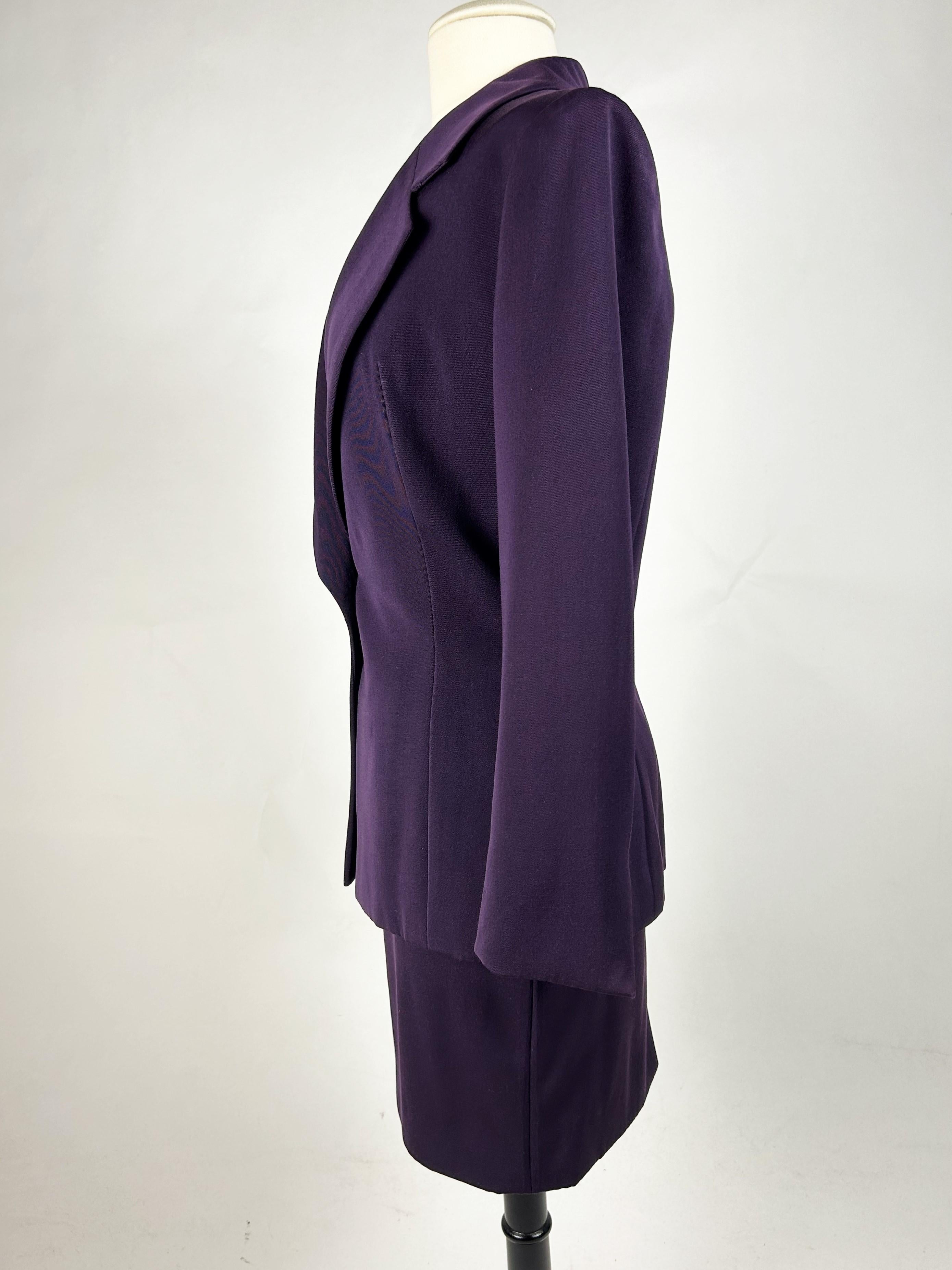 Skirt suit by Gianfranco Ferré for Christian Dior Haute Couture Circa 1995 For Sale 4