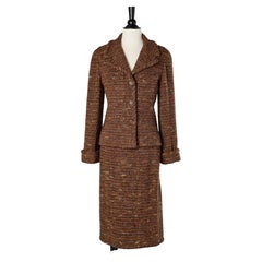 Skirt- suit in brown tweed Chanel and Chanel Boutique ( skirt) 