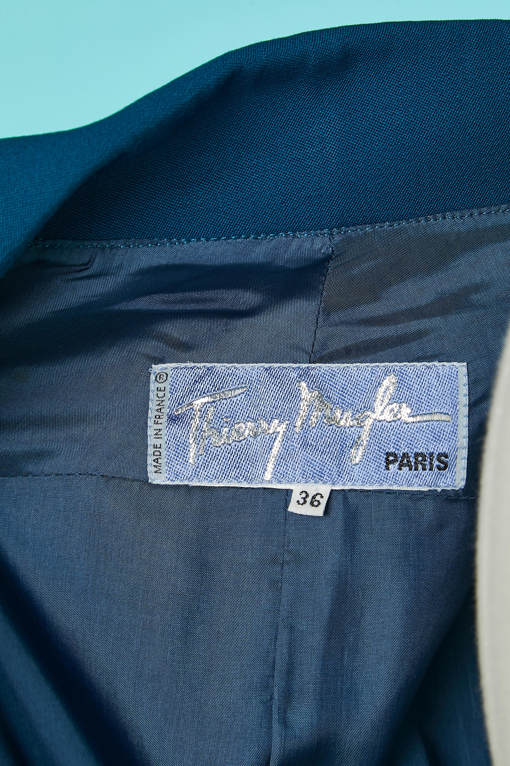 Combinaison jupe avec veste double boutonnage et boutons-pression Thierry Mugler  en vente 2