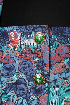 Skirt-suit with flower print Yves Saint Laurent Rive Gauche