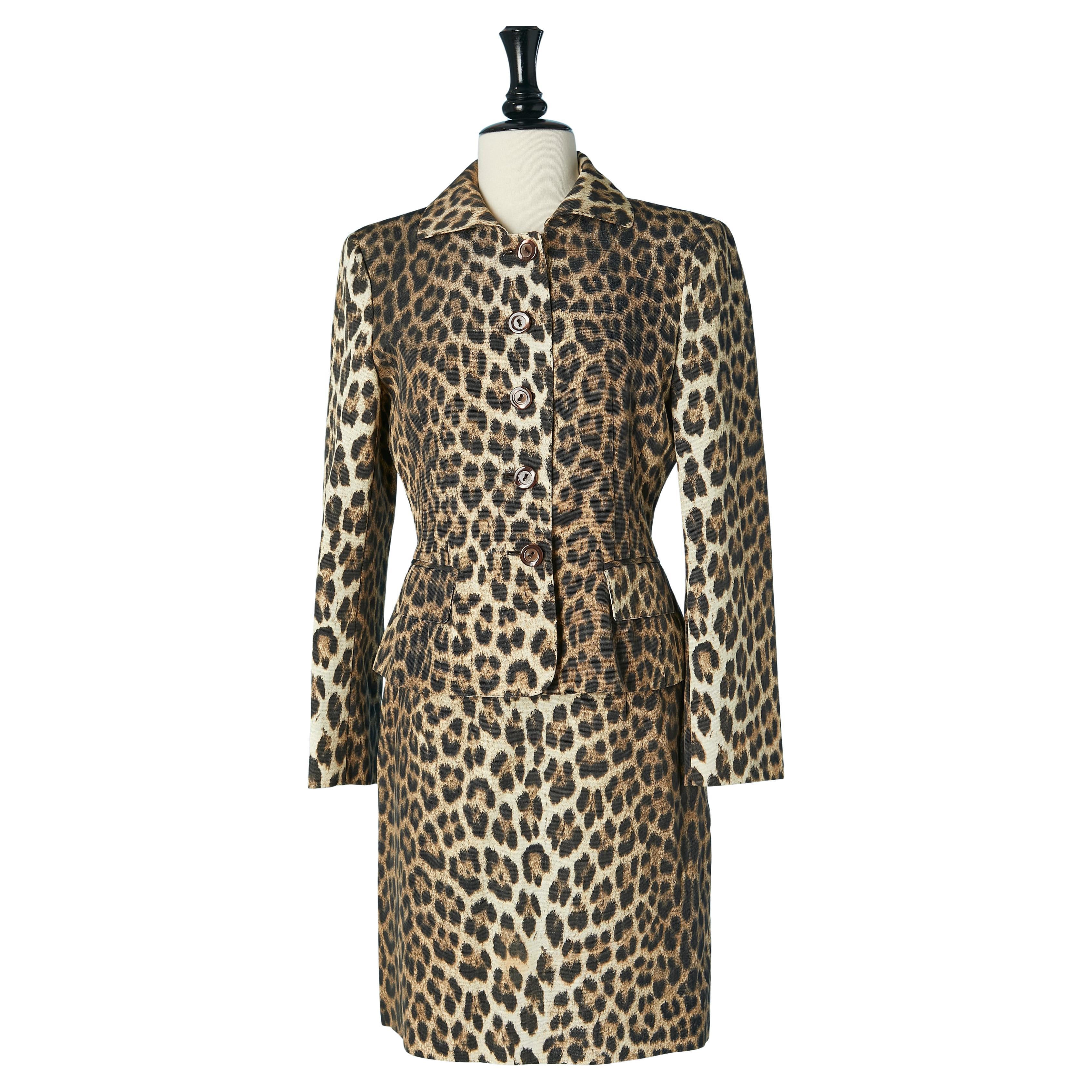 Rockanzug mit Leopardenmuster MOSCHINO Cheap & Chic im Angebot