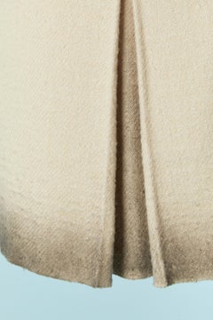 Skirt with box-pleats and beige to grey dégradé Bottega Venata