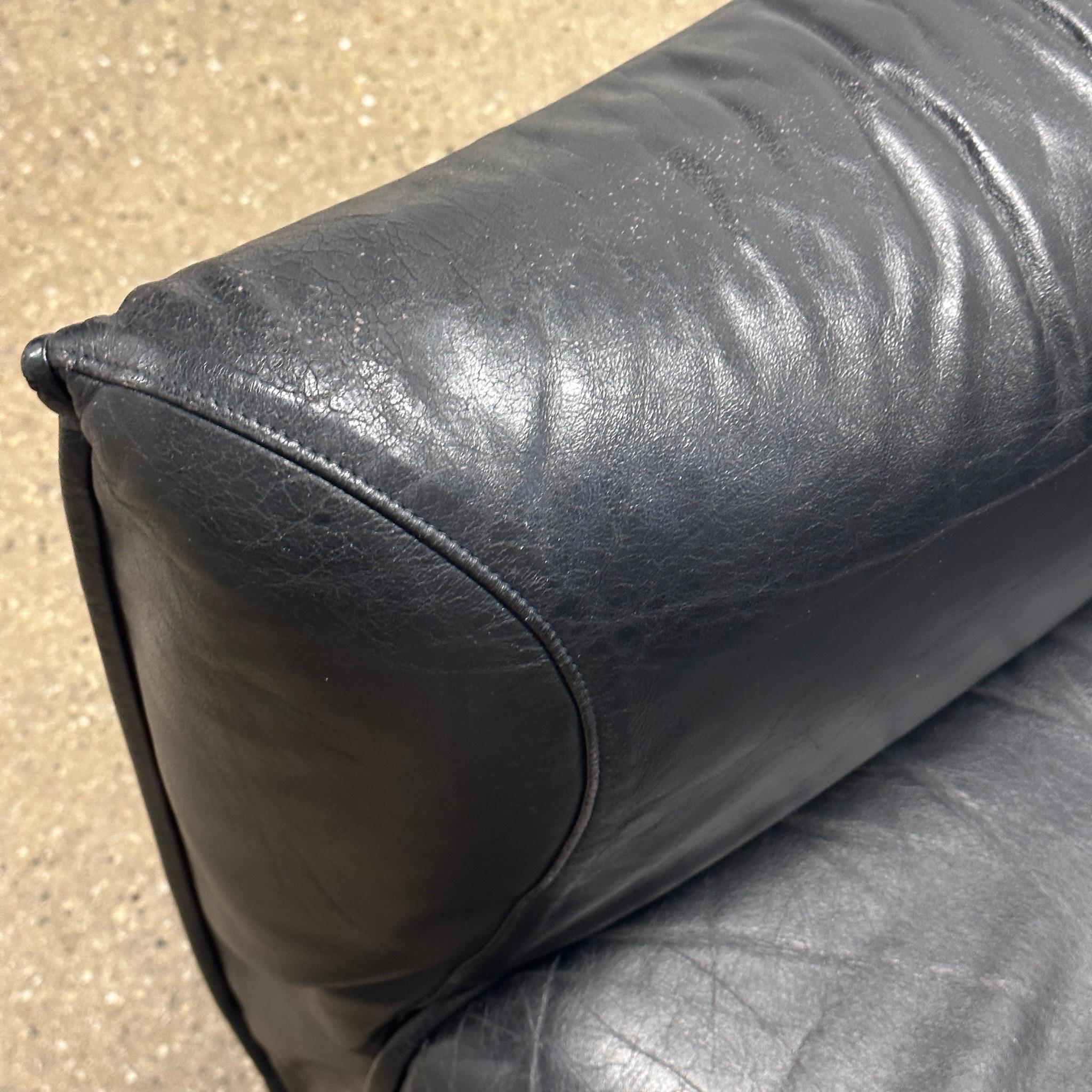 Post-Modern Skirted Leather Club Chairs by Jules Heumann for Metropolitan