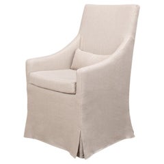 Sedia da pranzo in lino con gonna