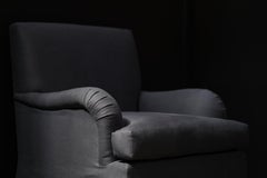 Skirted Lounge Chairs, Pair