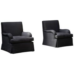 Loungesessel mit Sockel, Paar