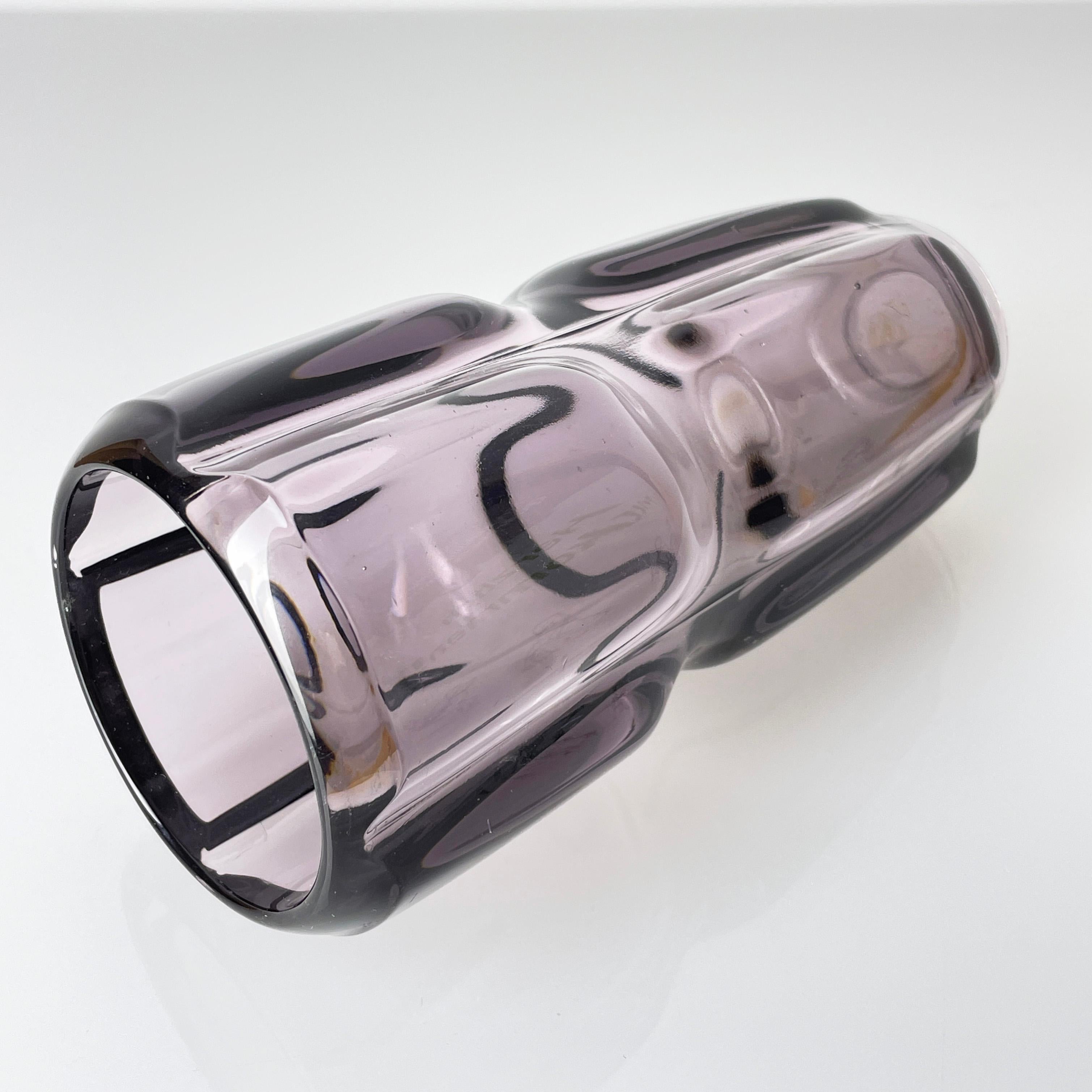 SKLO UNION glass vase by František Vízner for Rudolfova Hut glassworks, 1961/62 For Sale 3