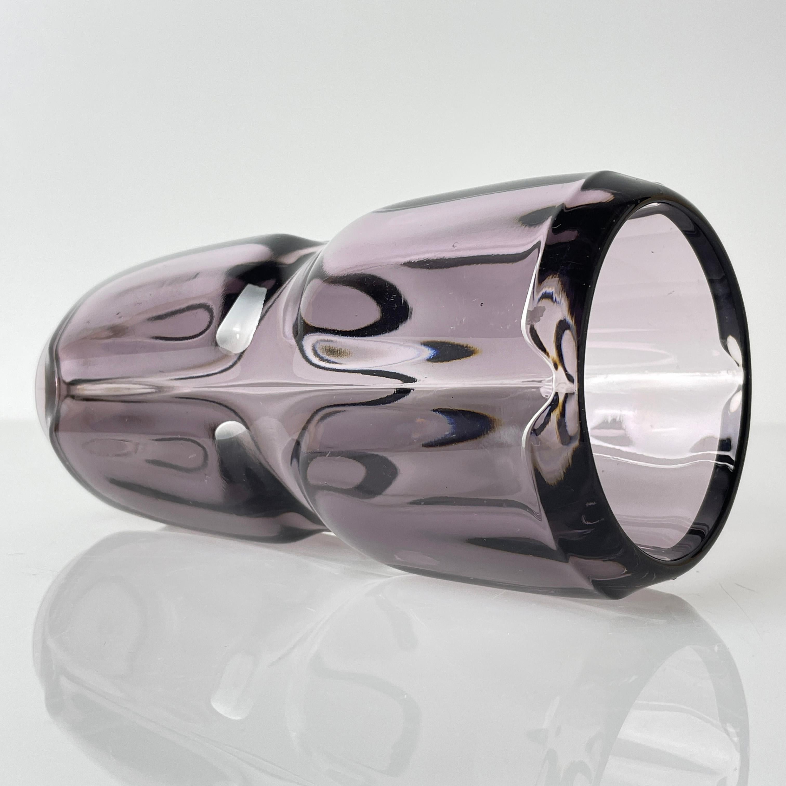 Glass SKLO UNION glass vase by František Vízner for Rudolfova Hut glassworks, 1961/62 For Sale