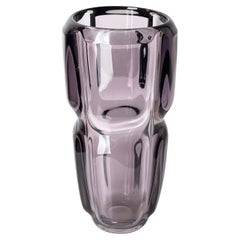 SKLO UNION glass vase by František Vízner for Rudolfova Hut glassworks, 1961/62