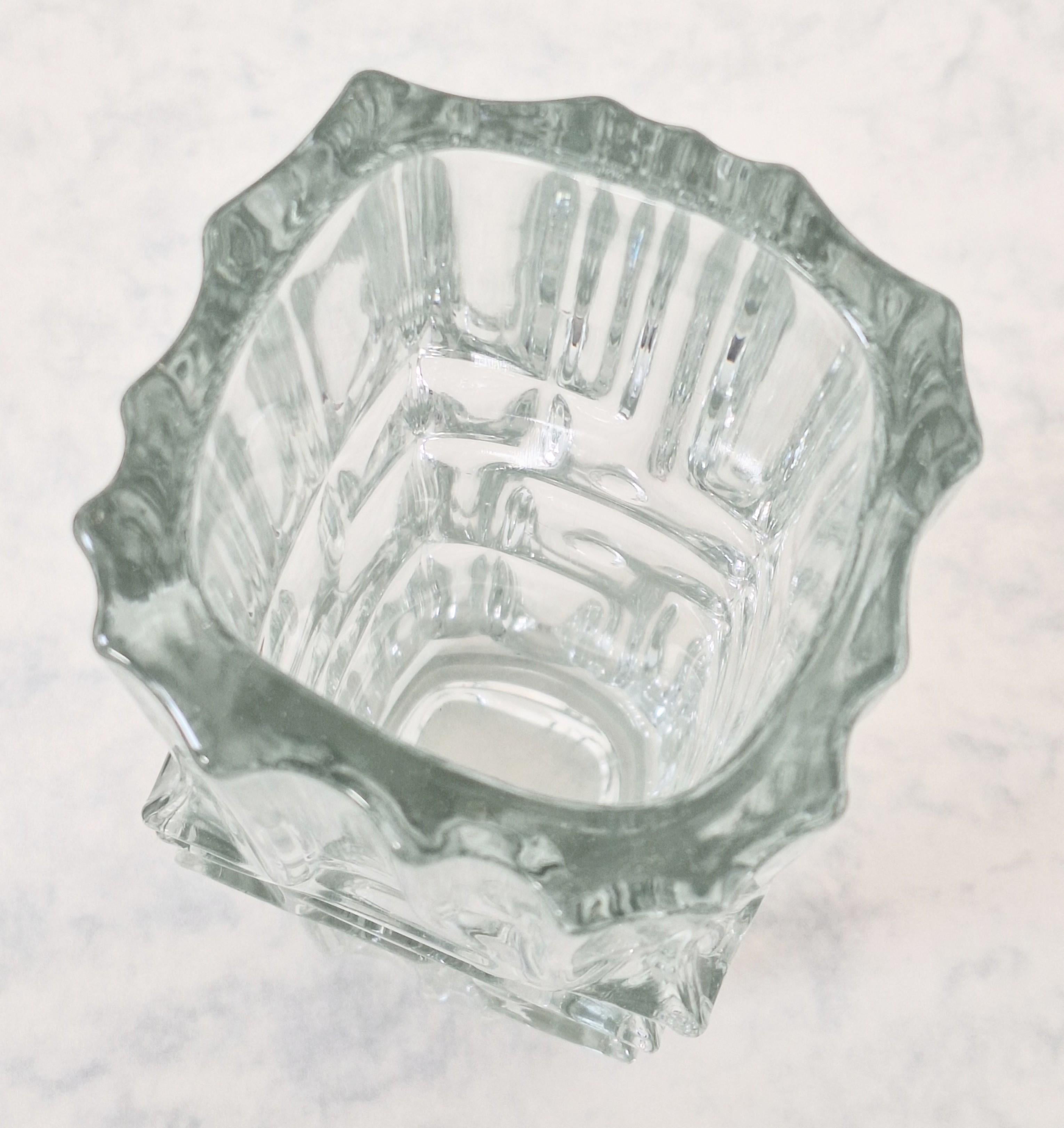 Sklo Union Melting Ice Glass Vase For Sale 2