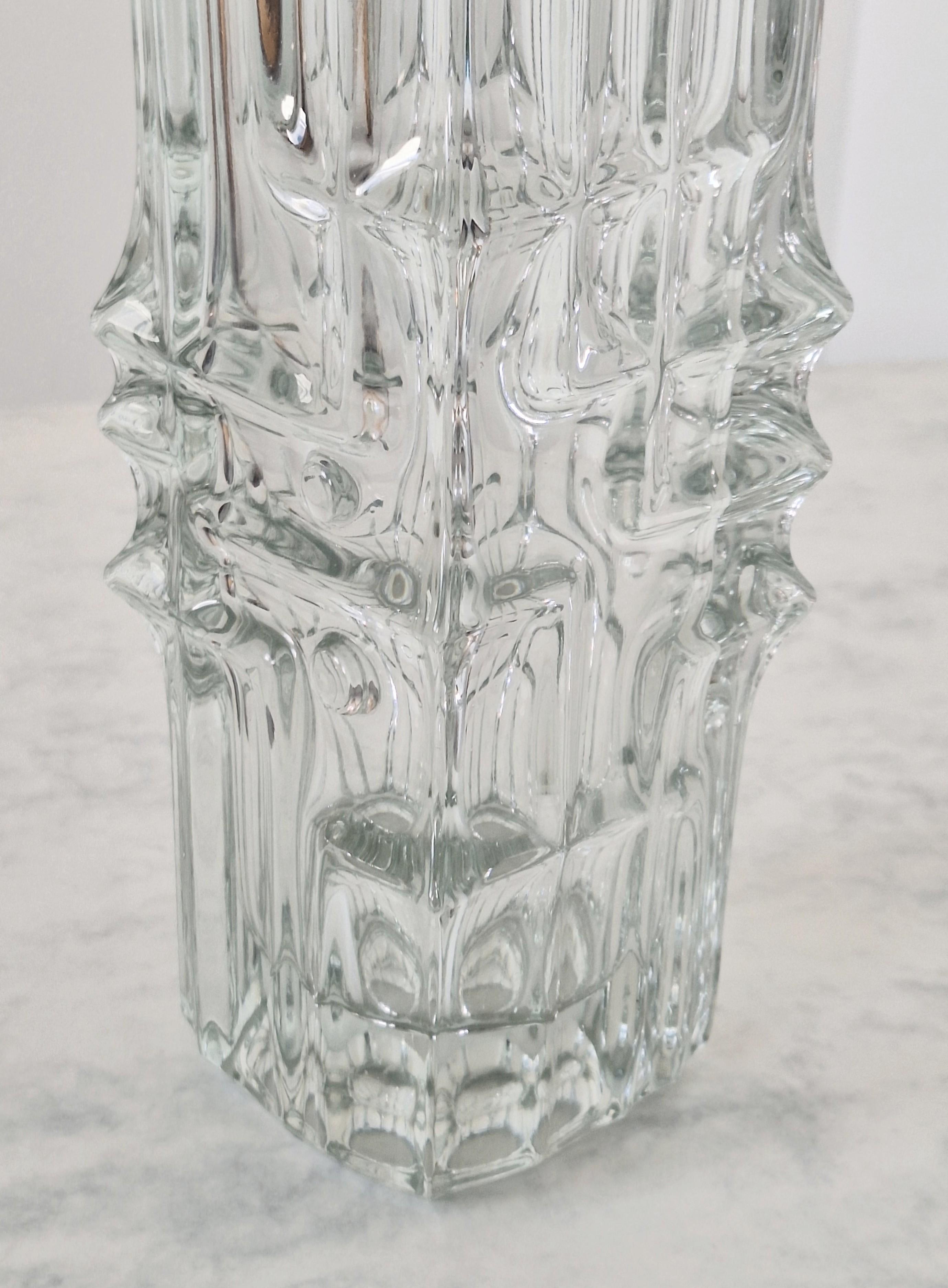 Sklo Union Melting Ice Glass Vase For Sale 5