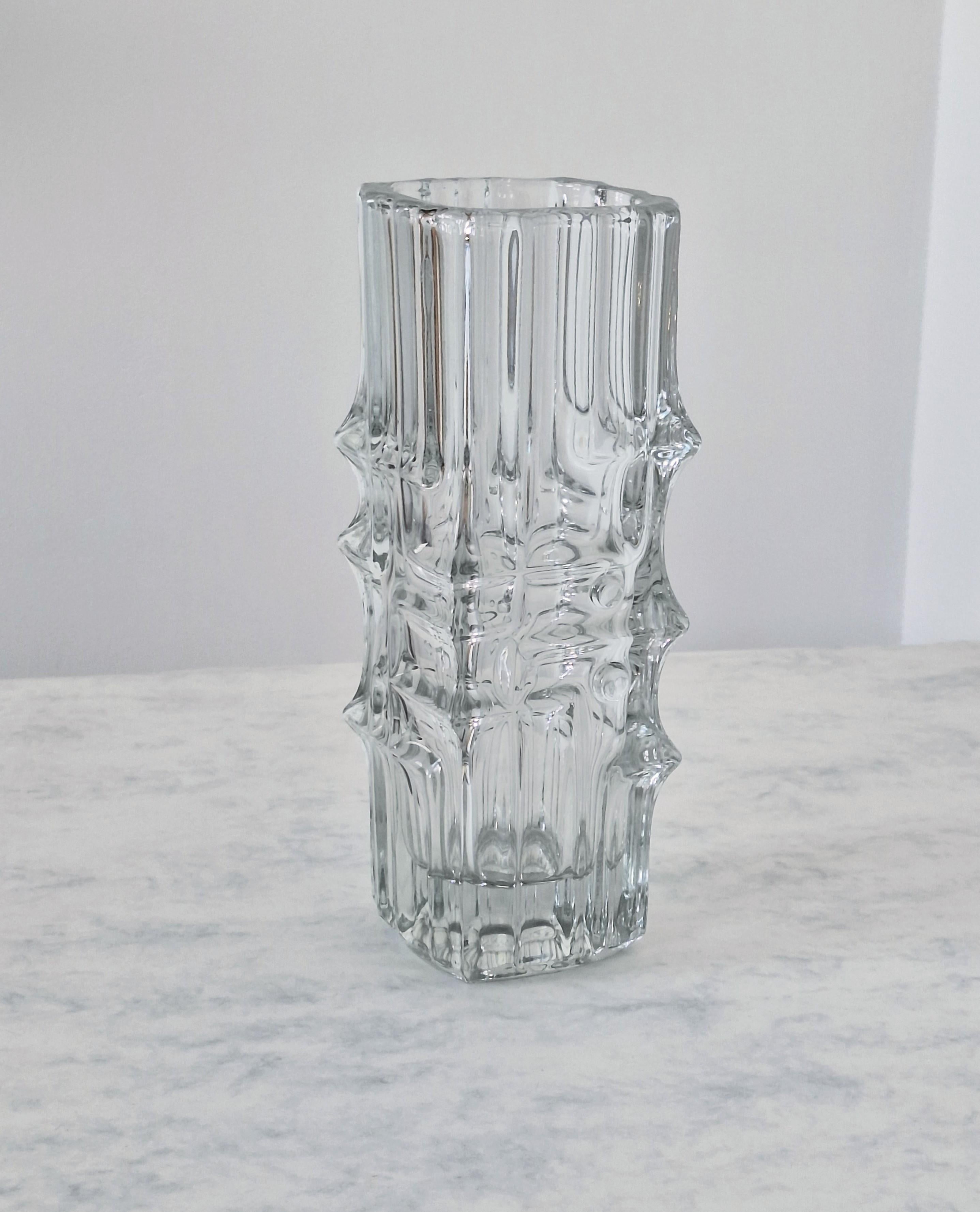 Sklo Union Melting Ice Glass Vase For Sale 8
