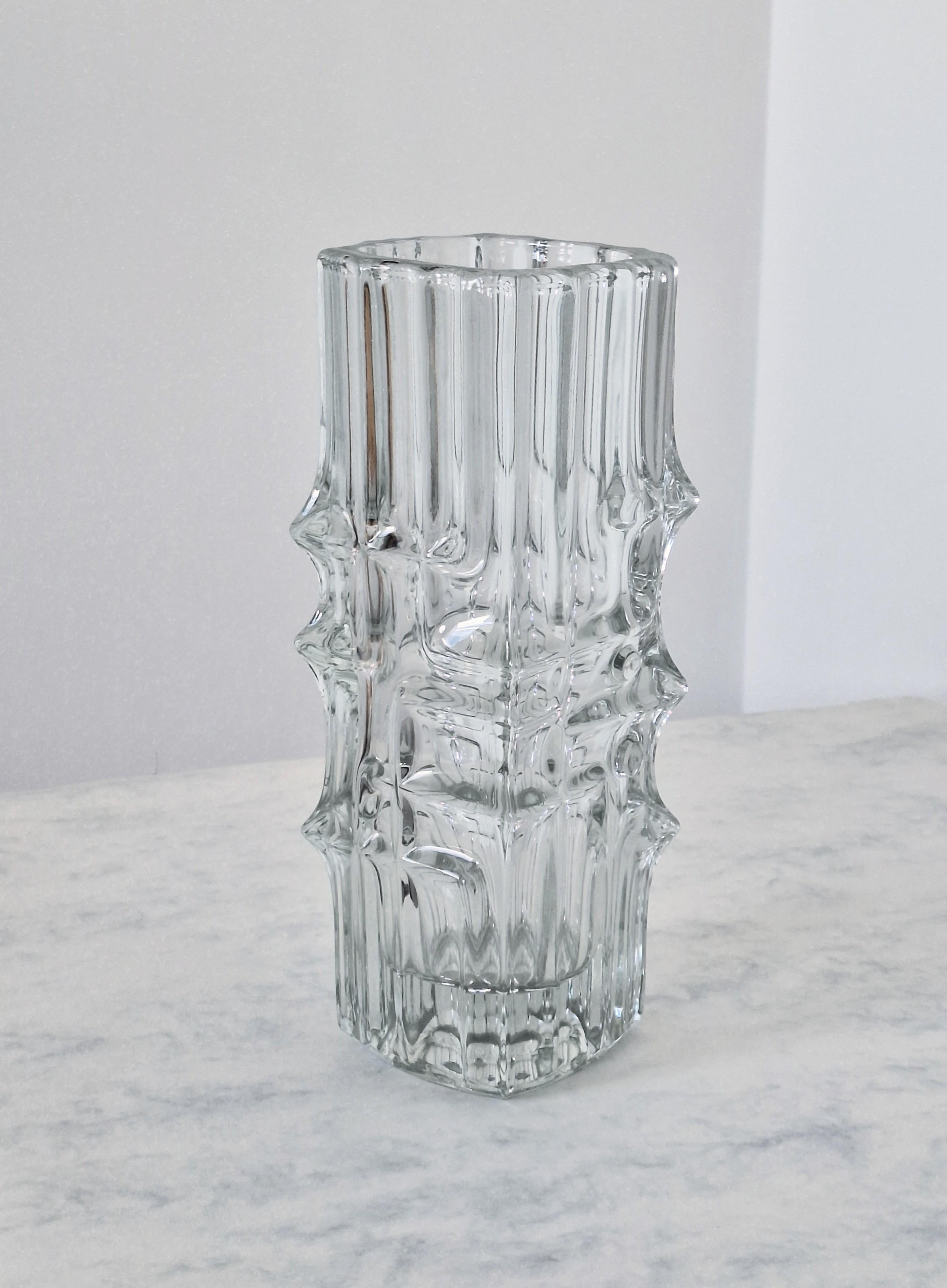 Sklo Union Melting Ice Glass Vase For Sale 9
