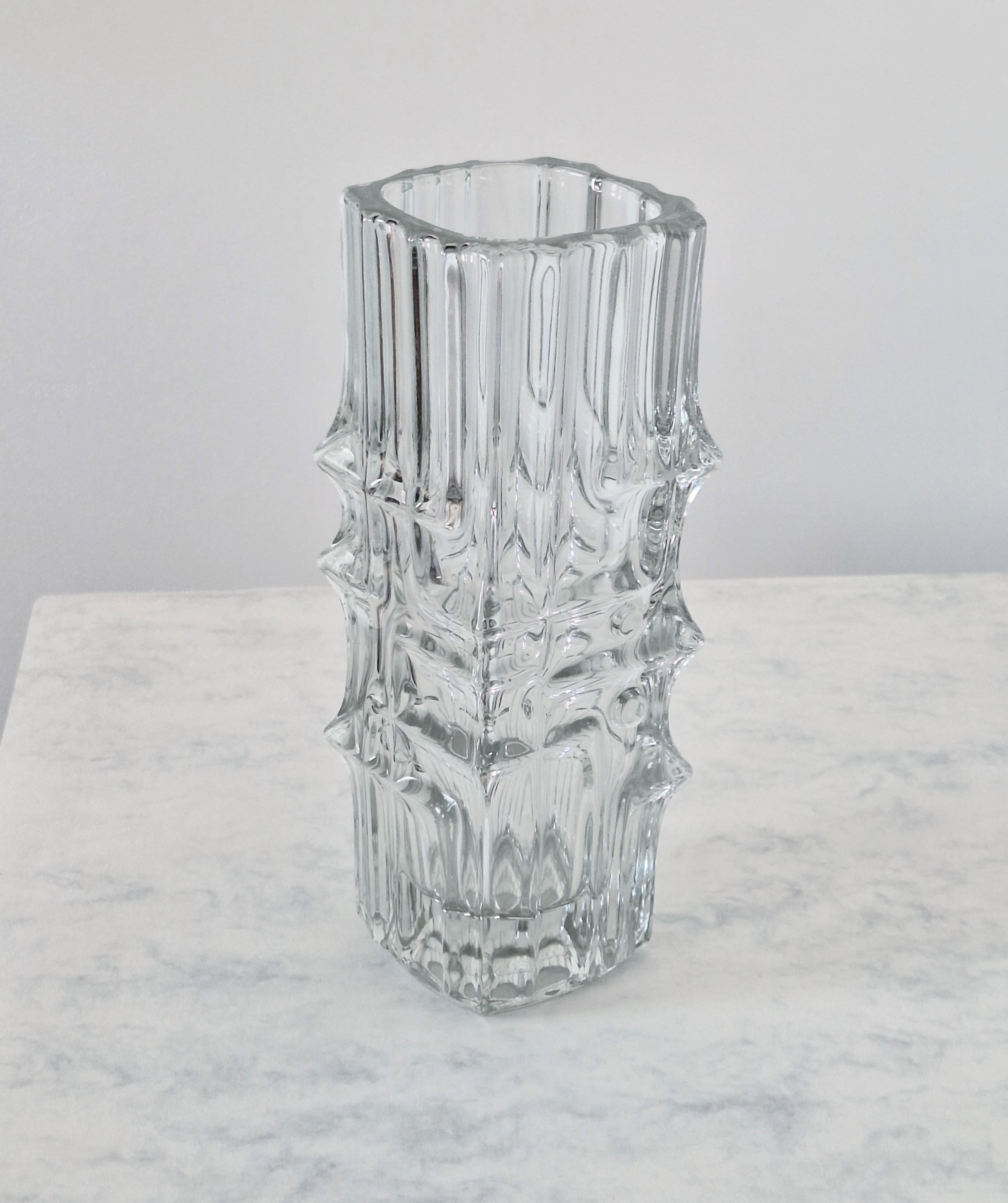 Sklo Union Melting Ice Glass Vase For Sale 10