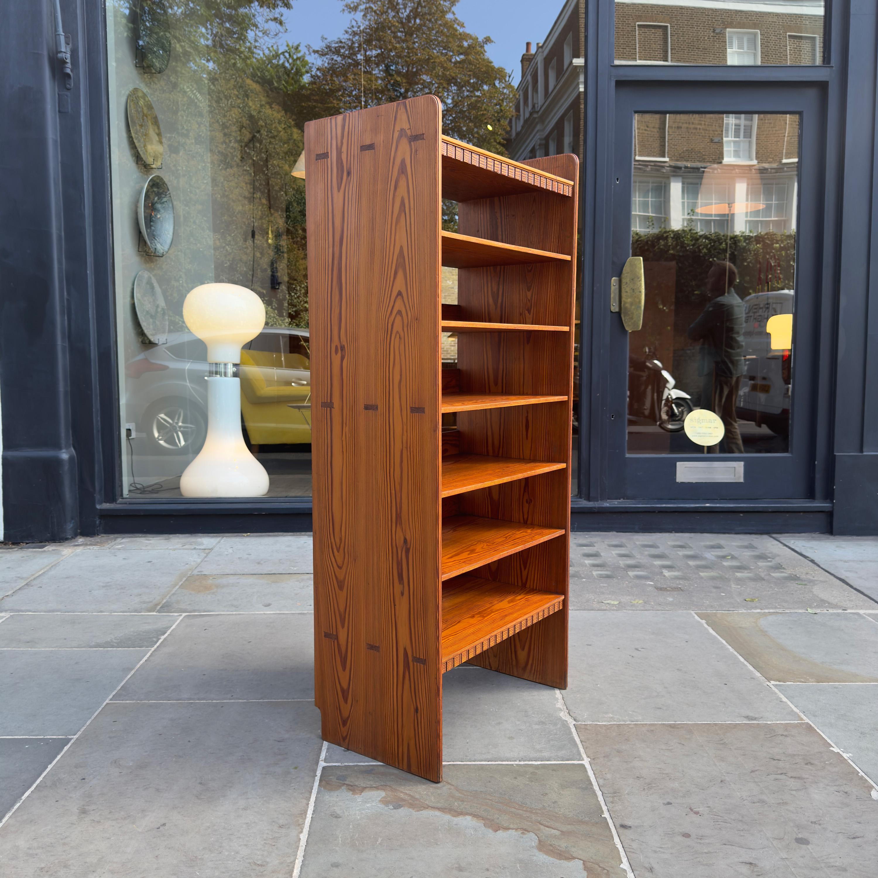 Pine Skønvirke Bookcase #2, Martin Nyrop, Denmark, 1905 For Sale