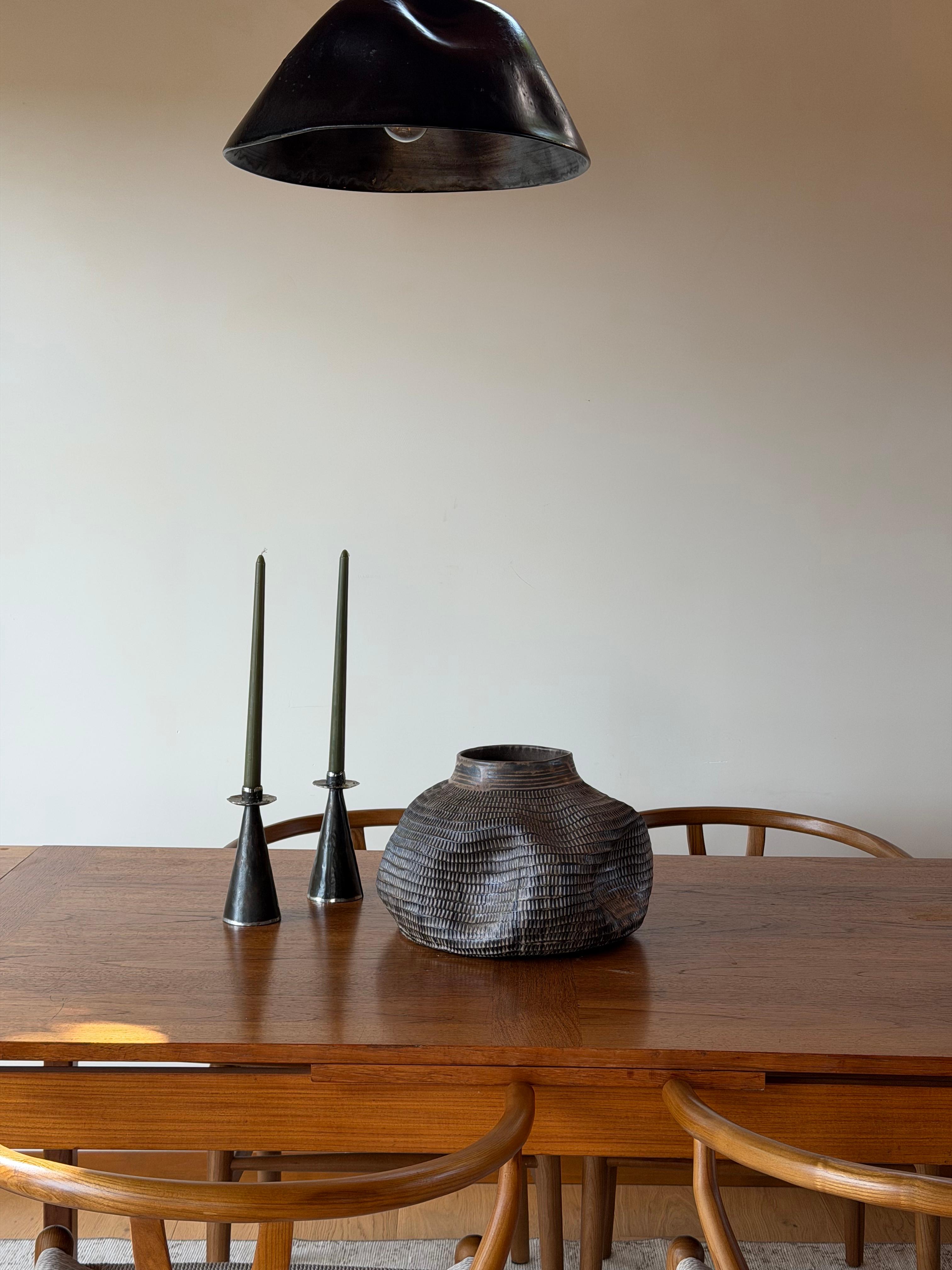 Skoby Joe Sample Piece - Wabi Sabi Vase- Textured, Brown, Imperfect Beauty In Fair Condition For Sale In La Jolla, CA