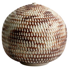Skoby Joe Textured Ceramic Vessel Wabi Sabi Mid-Century Modern Sculpture