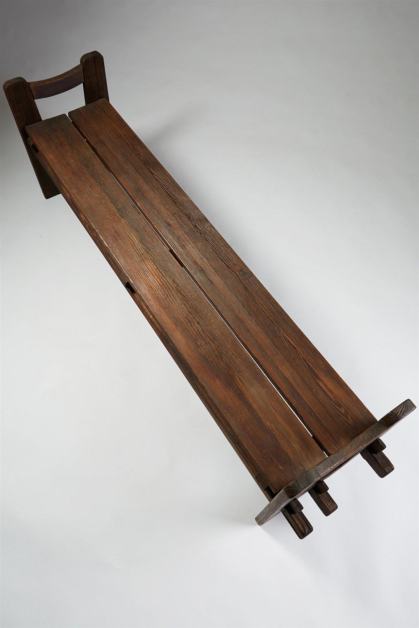 Skoga Bench, Designed by Axel Einar Hjorth for NK, Sweden, 1932 1