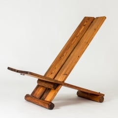 Silla de salón de pino "Skoga" de Axel Einar Hjorth, NK, Suecia, años 30
