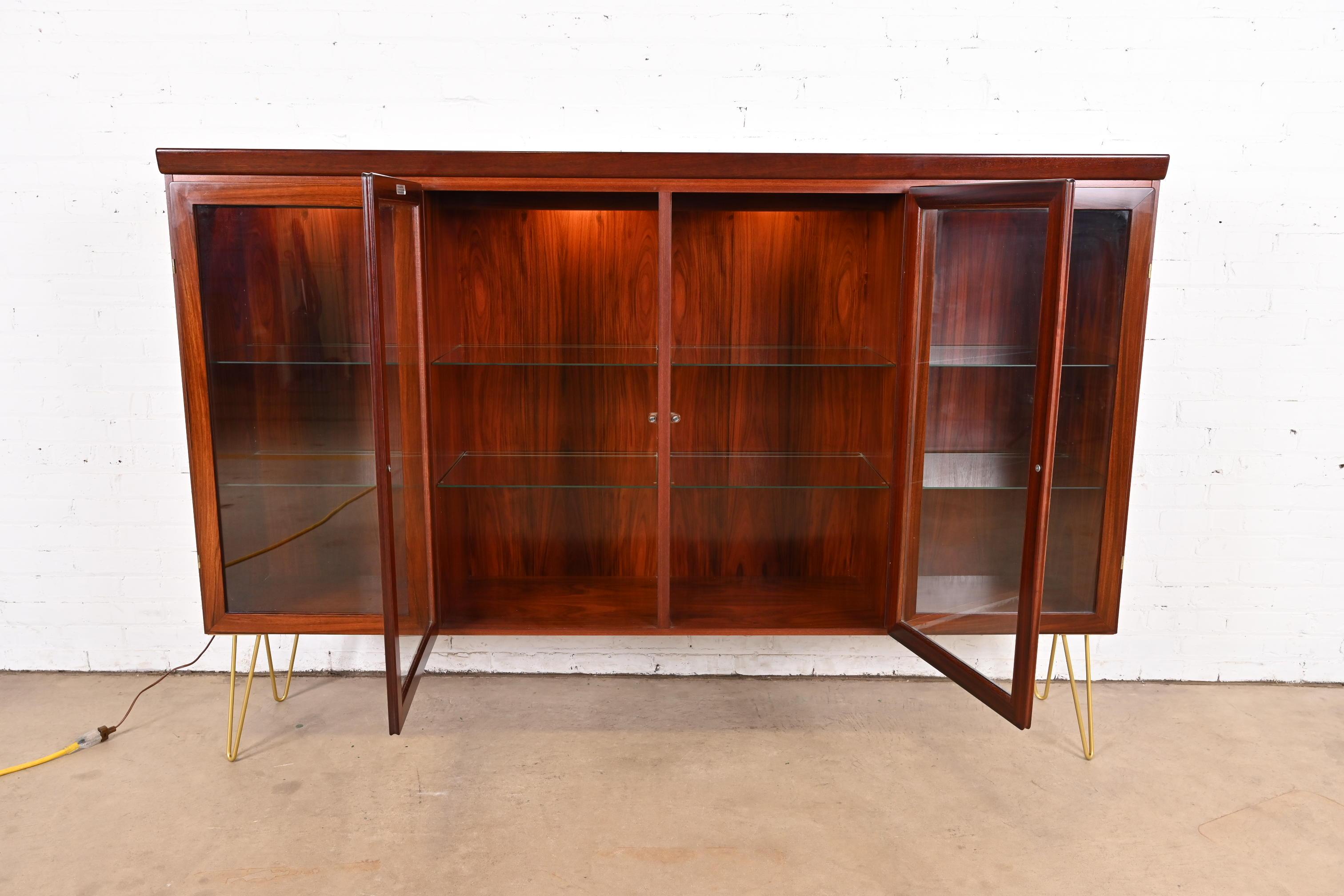 Late 20th Century Skovby Danish Modern Rosewood Bookcase, Circa 1970s For Sale