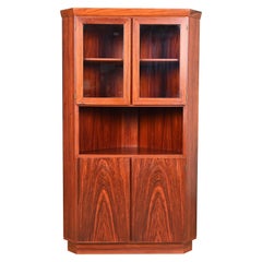 Skovby Danish Modern Rosewood Corner Cabinet