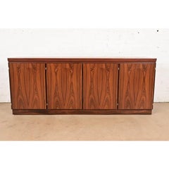 Skovby Danish Modern Rosewood Sideboard Credenza, Newly Refinished