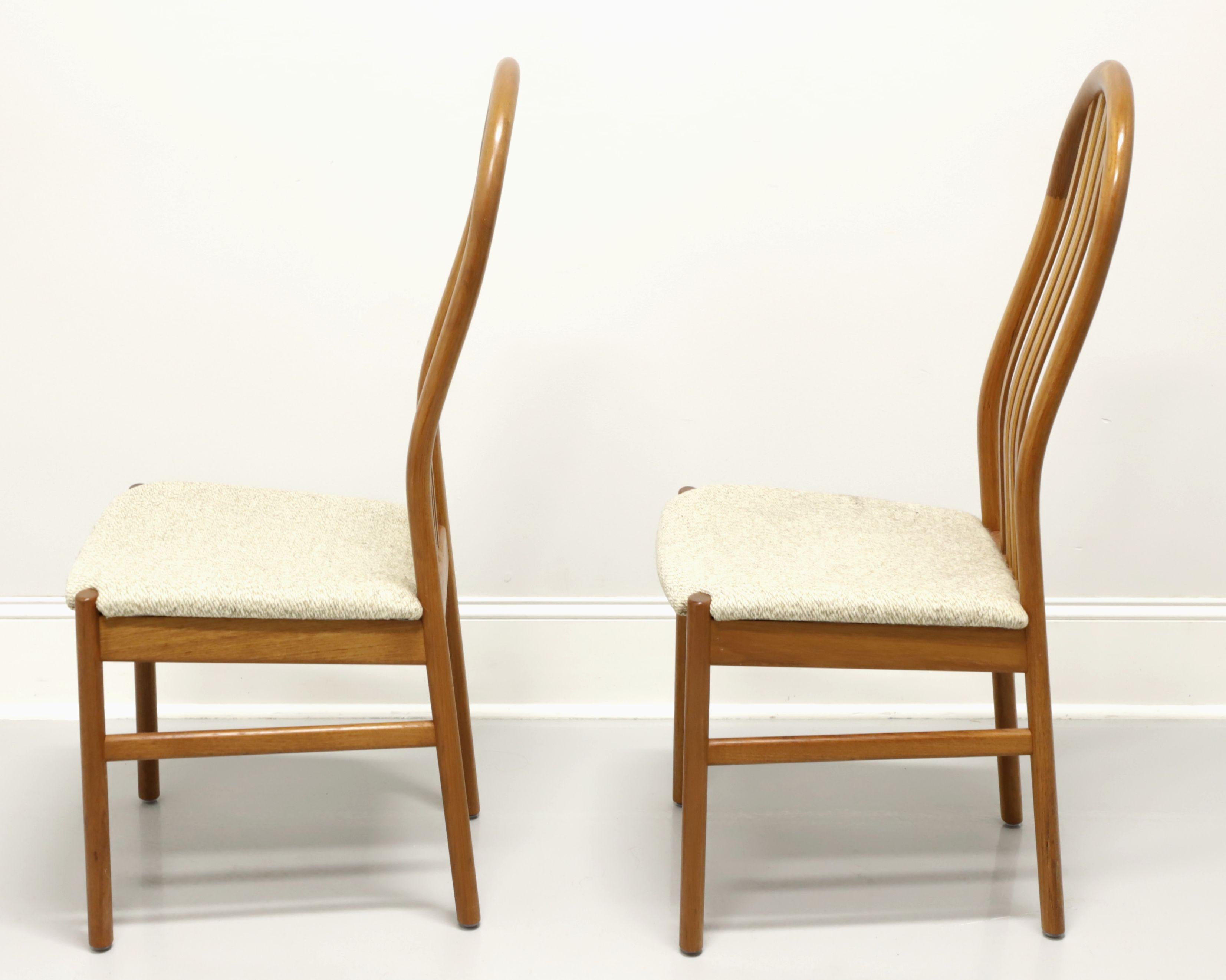 Fabric SKOVBY Danish Modern Teak Dining Side Chairs - Pair A